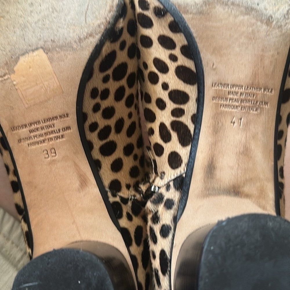 Cavallini calf hair ankle boots right is size 39 note left is size 41! - Picture 7 of 7